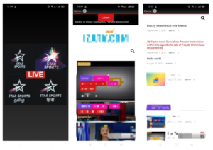 Screenshots of HD Streaming Apk Star Sports App