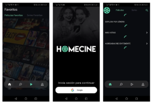Screenshots of Homecine Apk App
