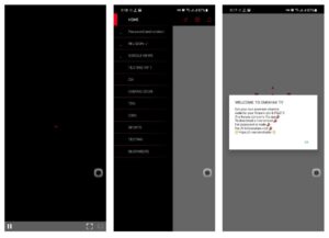 Screenshots of Omohak TV App