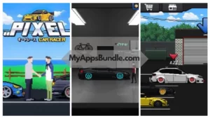 Screenshot of Pixel Car Racer Mod Apk_MyAppsBundle.com